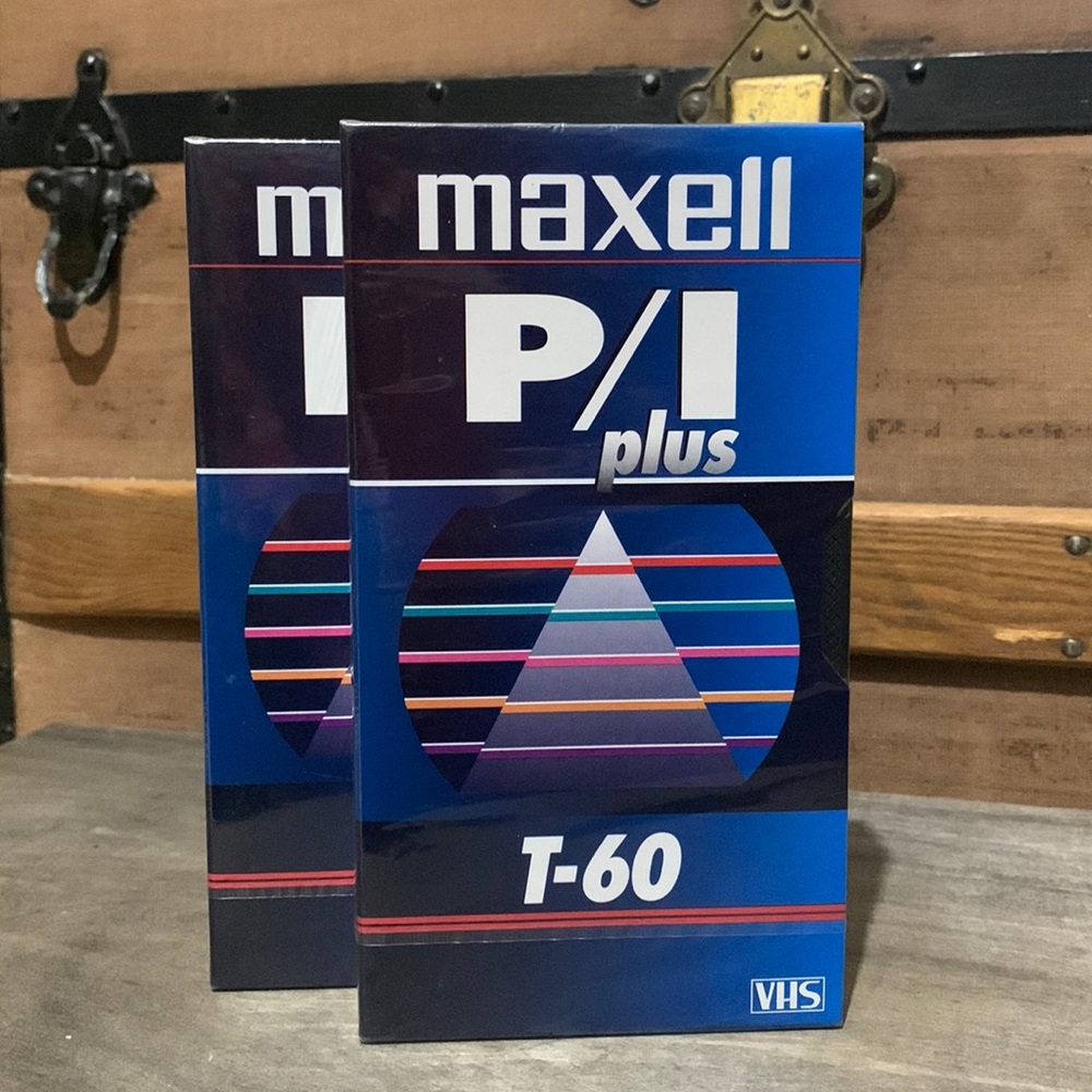 Blank VHS tapes.  Maxwell.  Lot of 2